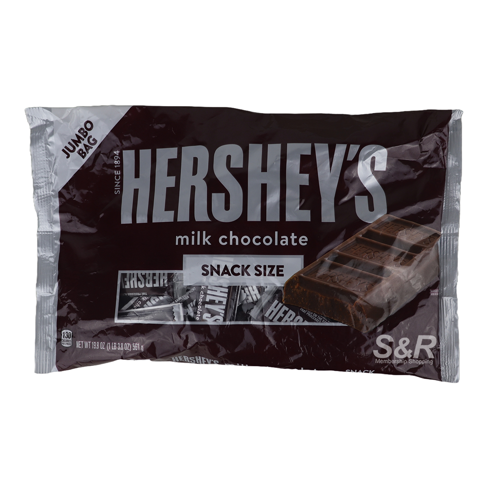Hershey's Milk Chocolate Snack Size 561g Hershey's Milk Chocolate Snack Size 561g